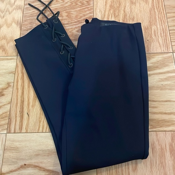 Rag & Bone Simone Navy Lace-Up Pants - Picture 4 of 11